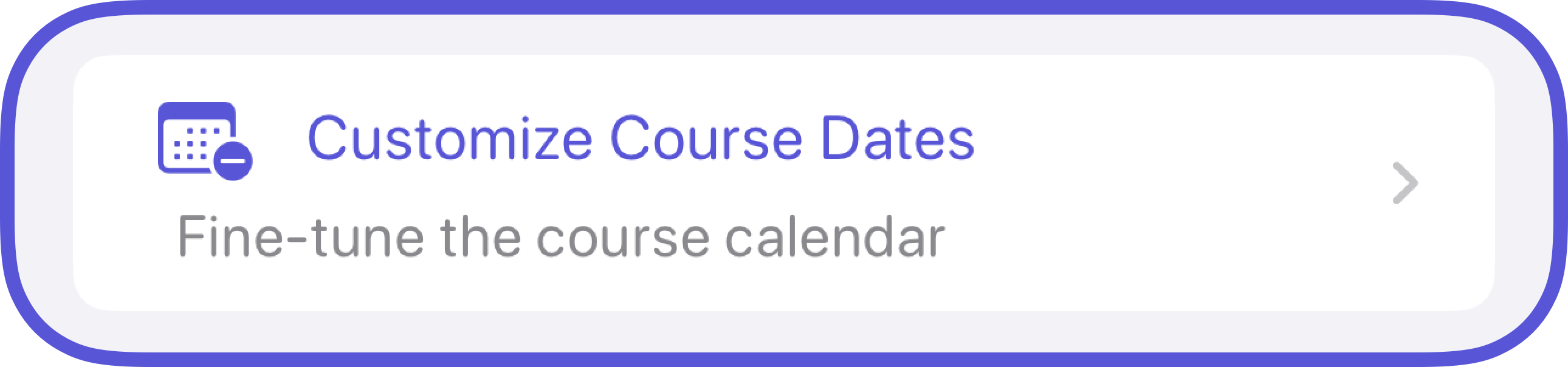 Course day-off settings in Assignments