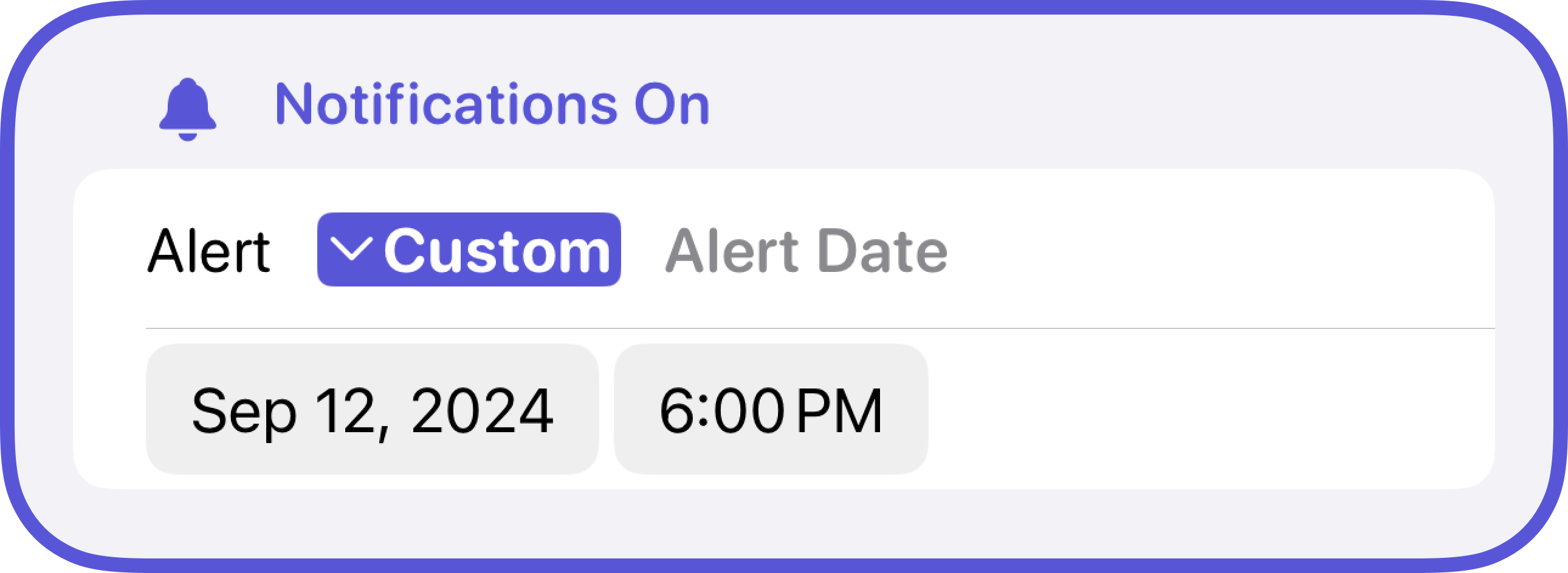 Custom notifications in Assignments